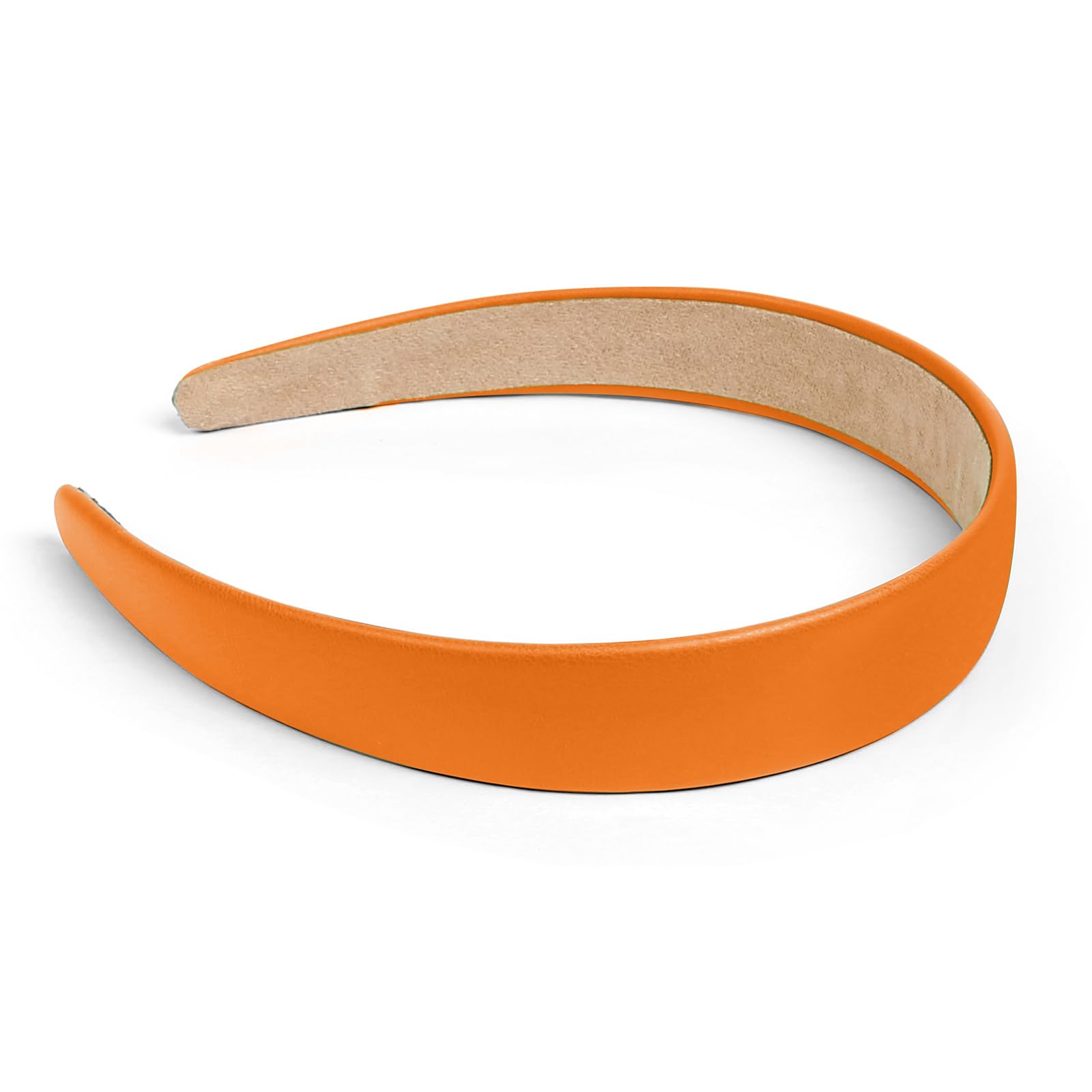 CHANEL Chanel Headband, CC Coco Mark, Hair Accessory, Leather Women\'s, Orange Chanel Hair Accessories | The RealReal main image 3
