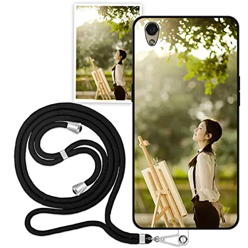 Sunrive Personalizzate Cover compatibile con Oppo A37 personalizzabile con Foto Testi Frase Logo Disegni e Grafiche Personalizzata, assorbimento degli urti morbido TPU matte