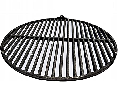 QLS Handels Barbacoa de hierro fundido, Parrilla Asador de Carne con tres patas para jardín, camping y exteriores