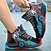 Ucilxi Fashion Anti Slip Wear Resistant High top Children's Sports Basketball Shoe Black Blue