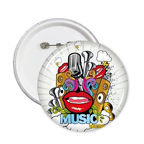 Pins stéréo bouche colorée taille L pour relooker facilement vos vêtements et sacs