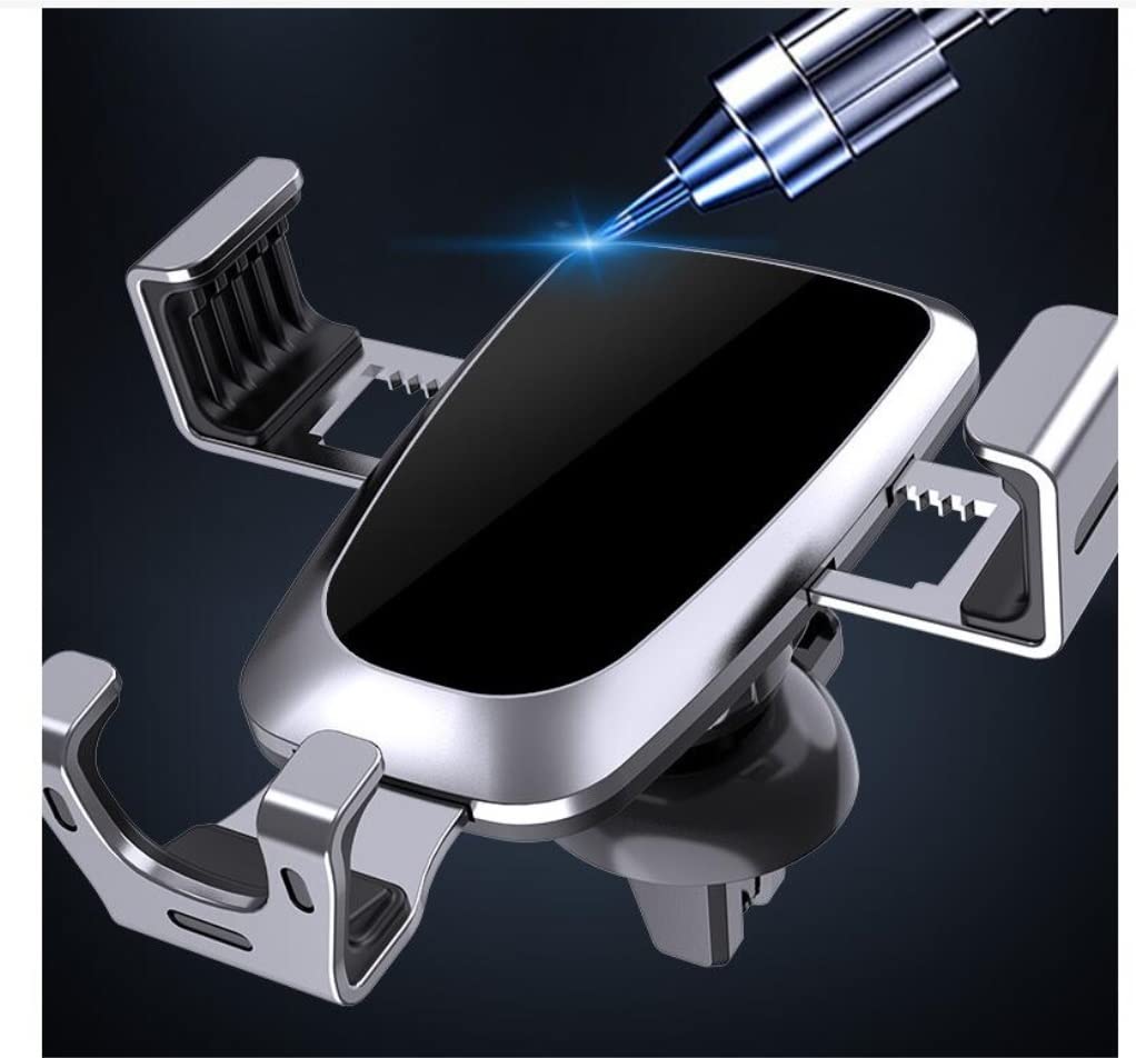 Samochodowy Uchwyt na Telefon Uchwyt samochodowy do telefonu Air Vent Clip Mount Mobile Stand Smartphone GPS Support Uchwyt na Telefon do Samochodu (Blue : Black)