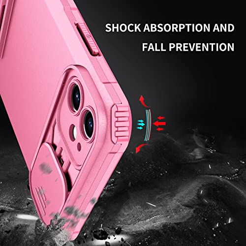 Étui silicone pour iPhone 11 rose avec support vertical et horizontal antichoc - 3