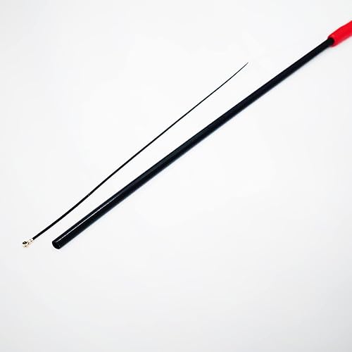 Miniatura 2 de Tubo de antena de protección de plástico blando 2.4-G con tapas rojas para receptor FPV para Frsky XM XM+ X4R X4RSB Series/TF Series IPEX4 5.906 in