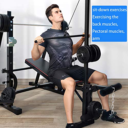 aiyu Adjustable Weight Bench with Squat Rack, Leg Extension, Preacher Curl, Utility Weight Bench for Full Body Workout-Multi-Purpose Foldable for Home Gym - Home Fitness Guru aiyu Adjustable Weight Bench with Squat Rack, Leg Extension, Preacher Curl, Utility Weight Bench for Full Body Workout-Multi-Purpose Foldable for Home Gym - Image 5