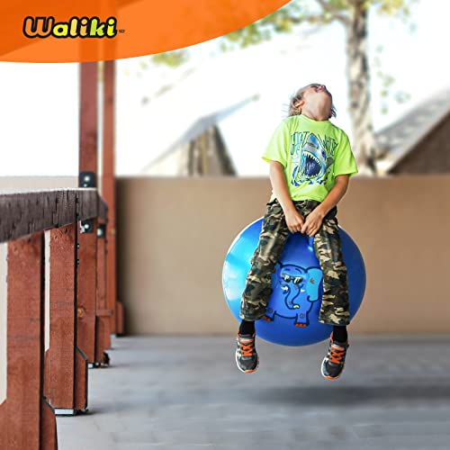 Waliki Hopper Ball For Kids| Hippity Hop | Jumping Hopping Therapy Ball | Field Day | Blue (Ages: 7-9 (20"/50Cm)) #TOP7