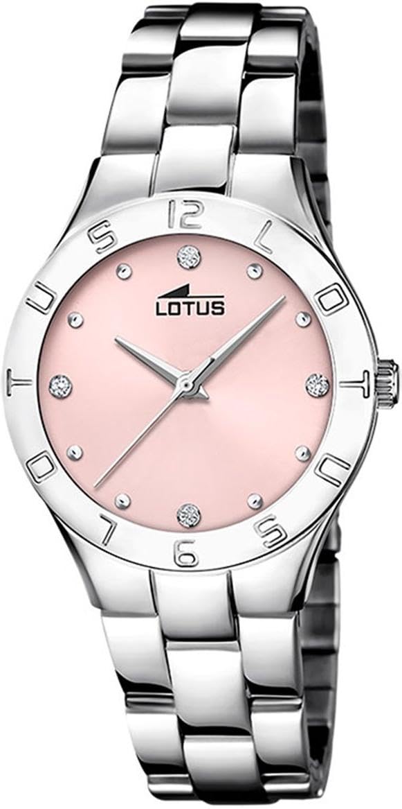 LOTUS Reloj Mujer Analógico de Acero Inoxidable 316l Plateado