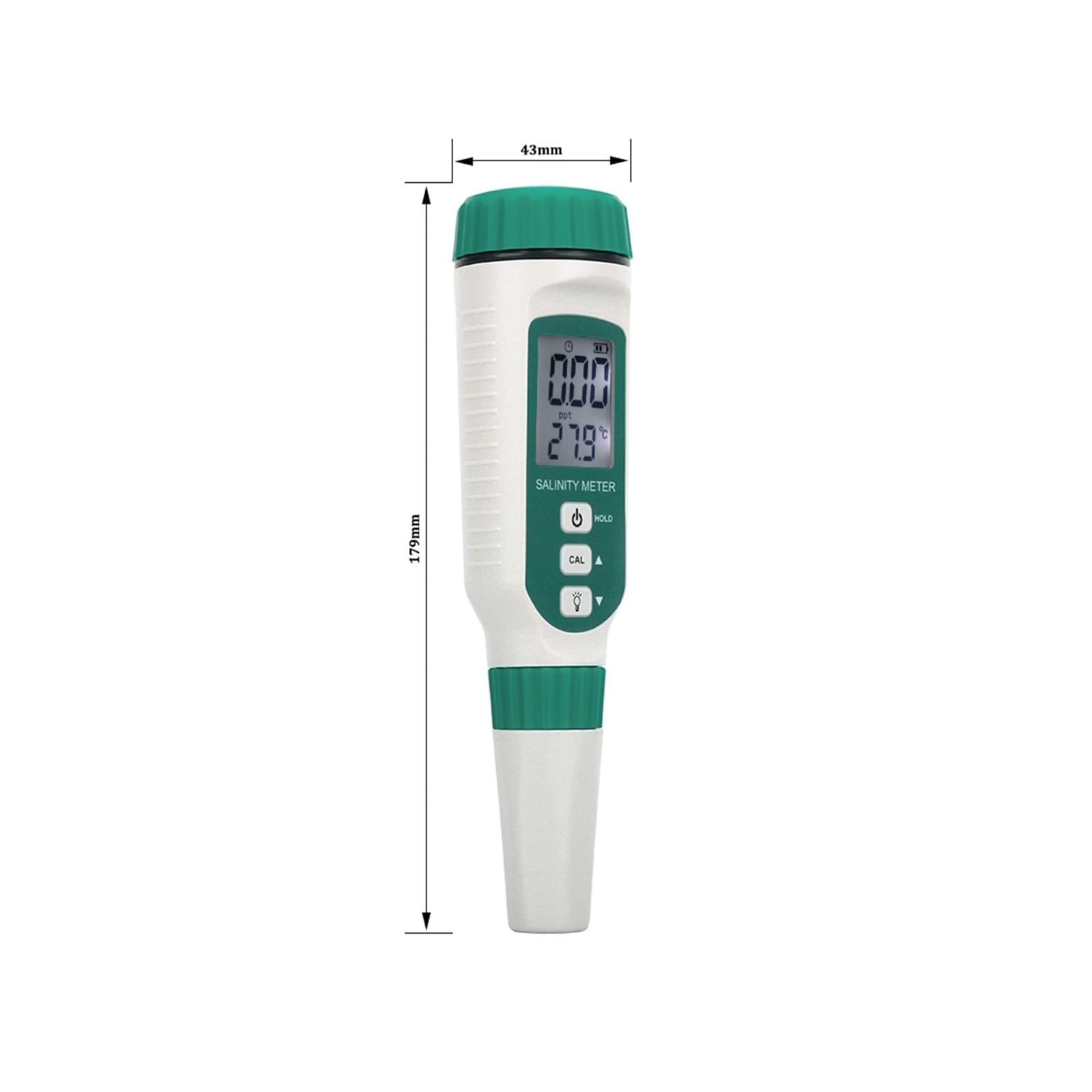 Kit per l'analisi dell'Acqua, Misuratore di salinità Digitale Penna Tester Cibo Bevande Contenuto Sale Test della qualità Acqua Acquario Mare Misurazione Salinometro