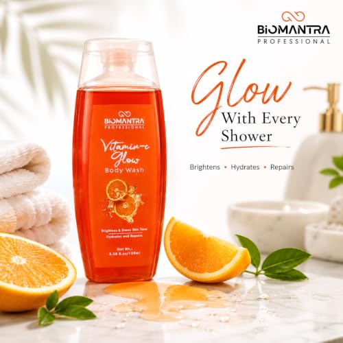 Image of Professional Vitamin C Glow Body Wash | Cleanses, Hydrates & Refreshes Skin | Helps Improve Skin Radiance | Citrus Fragrance | Daily Use Body Cleanser | 100ml