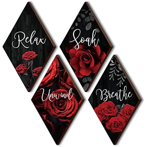 FairySandy Red Rose Wall Decor Cover