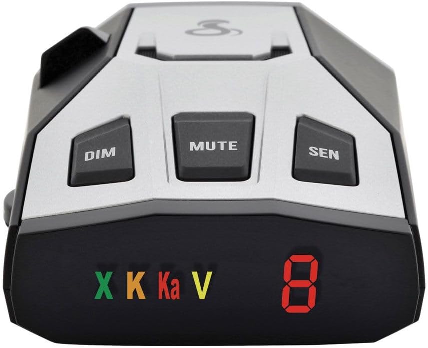 RAD 350 Laser Radar Detector - Long Range, False Alert Filter, OLED Display, Black
