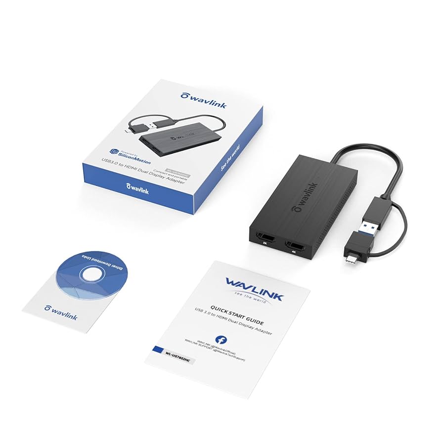 Amazon.co.jp: WAVLINK USB 3.0A/type-C-デュアル HDMI