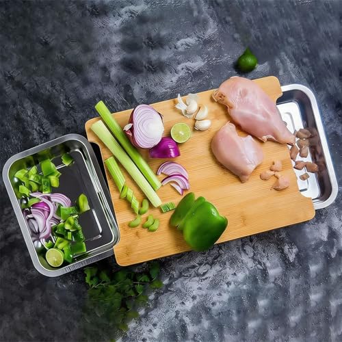 Tabla de cortar con cajones para organizar tus ingredientes cómodamente 4