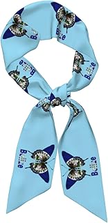 butterfly funny Belize flag Women's Luxury Satin Silk Scarf for Hair Neck Purse - Soft Lightweight Sun Protection Bandana Accessory with Glossy Finish for Summer Handbag Decoration
