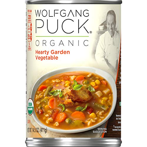 Wolfgang Puck Organic Hearty Garden Vegetable Soup, 14.5 oz. Can (Pack of 12)