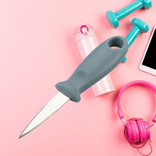 Miniatura 7 de Galpada Cuchillo Abridor De Ostras De Acero Inoxidable Con Mango De Plástico Antideslizante Y Protector De Mano Herramienta Para Abrir Almejas Y Mariscos En Casa