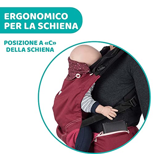 Chicco Marsupio Neonati Ergonomico Myamaki Fit, Zaino Porta Bambino Dalla Nascita A 15 Kg, Porta Bebè Evolutivo Multifunzione Con Seduta E Pannello Regolabili, Supporto Per Schiena E Collo - 5