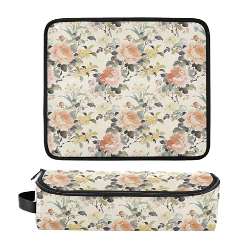 Bolsa de viaje para herramientas de cabello con tapete resistente al calor desmontable y organizador para planchas, rizadores y secadores miniatura 3