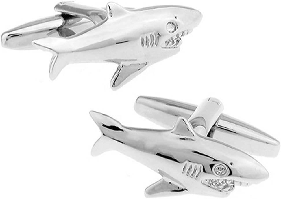 Shark Cufflinks for Men – Ocean Sea Life Design