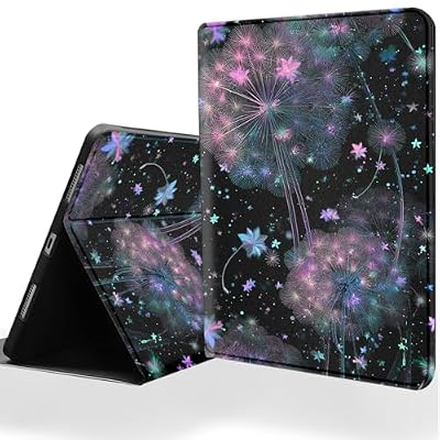 DSRGRGFDJ Tablet Case for Samsung Galaxy Tab A11 Plus/A11+ 5G 11 Inch 2025 Model (SM-X230/X236B),Auto Wake/Sleep and Multi-Angle Adjustable Stand Cover - Purple Dandelion