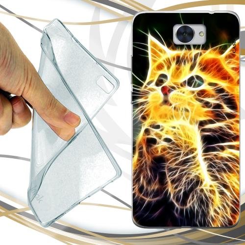 Custodia Cover Case Pray Cat Fluo per Huawei Nova