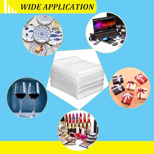 APOCHON Pacote com 50 Bolsas de Espuma para Embrulhar Almofadas de 8x12