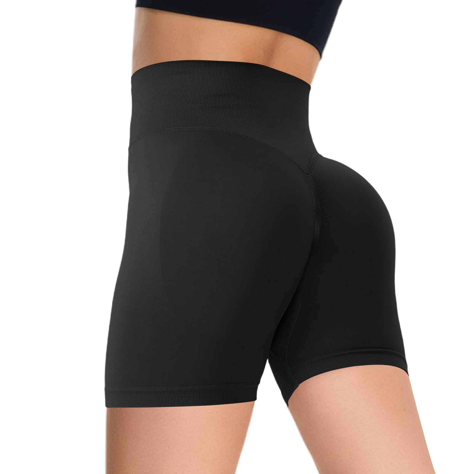 Zhiaek Pantalones Cortos Mujer Short Deportivo Mujer Elásticas Leggins Mujer Push Up Mallas Correr Cintura Alta para Gym Fitness Yoga