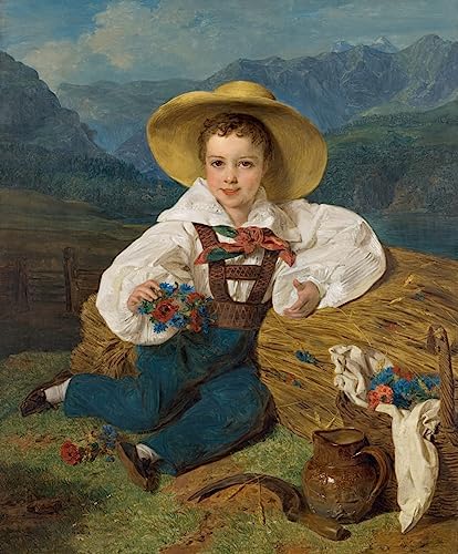 Art mural de prestige affiche SERENDIPITP Waldmuller reproduction peinture montagne 60x90cm
