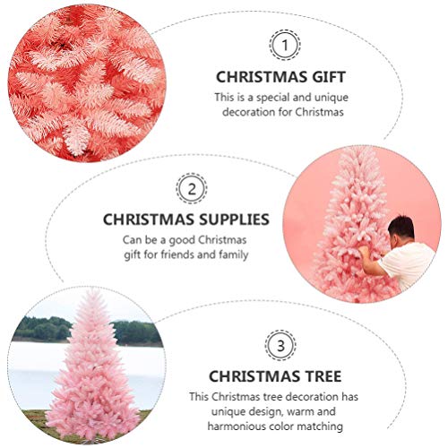BESTOYARD Árvore de Natal Artificial Rosa Árvore de Natal Árvore de Cerejeira Ornamentos com Suporte