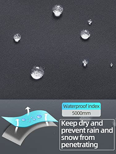 Dafengea Kids Snow Ski Pants Hiking Boys Girls Outdoor Waterproof Windproof Fleece Warm Snowboard Pants,Kz2068-Darkgrey1-12Y #TOP4