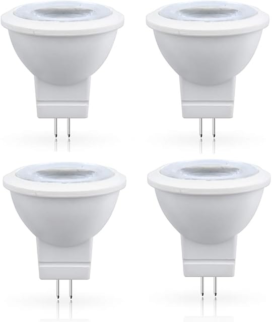 3W MR11 GU4.0 LED Light Bulbs - Lustaled 12V G4/GU4/GZ4 Bi-Pin Base LED Spotlight Lamp 35W Halogen Bulbs Equivalent Warm White 3000K for Landscape Accent Recessed Track Lighting (4-Pack)
