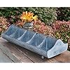 Galvanized Steel Metal Country Garden Planter Feed Trough Caddy with Handle 10 Compartments