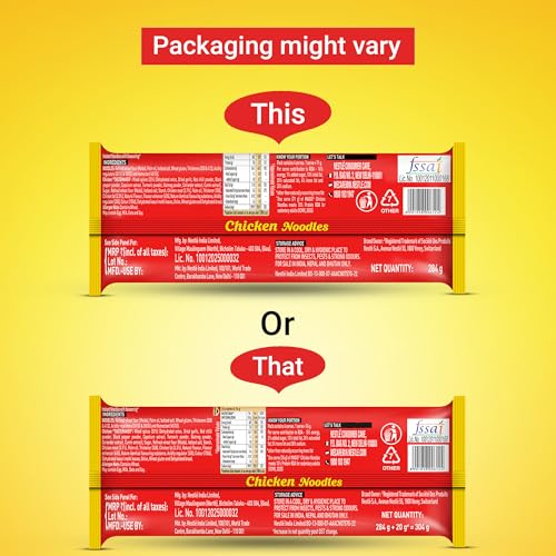 Image of MAGGI 2-Minute Chicken Instant Noodles with Great Taste & Aroma, Protein in Every Serve, Ready to Cook Noodles, 284g /304g (weight may vary)