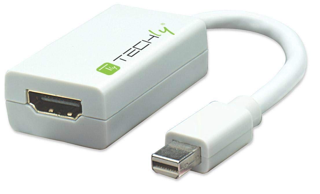 Adaptador Mini DisplayPort a HDMI Techly blanco para conectar portátiles a proyectores 8