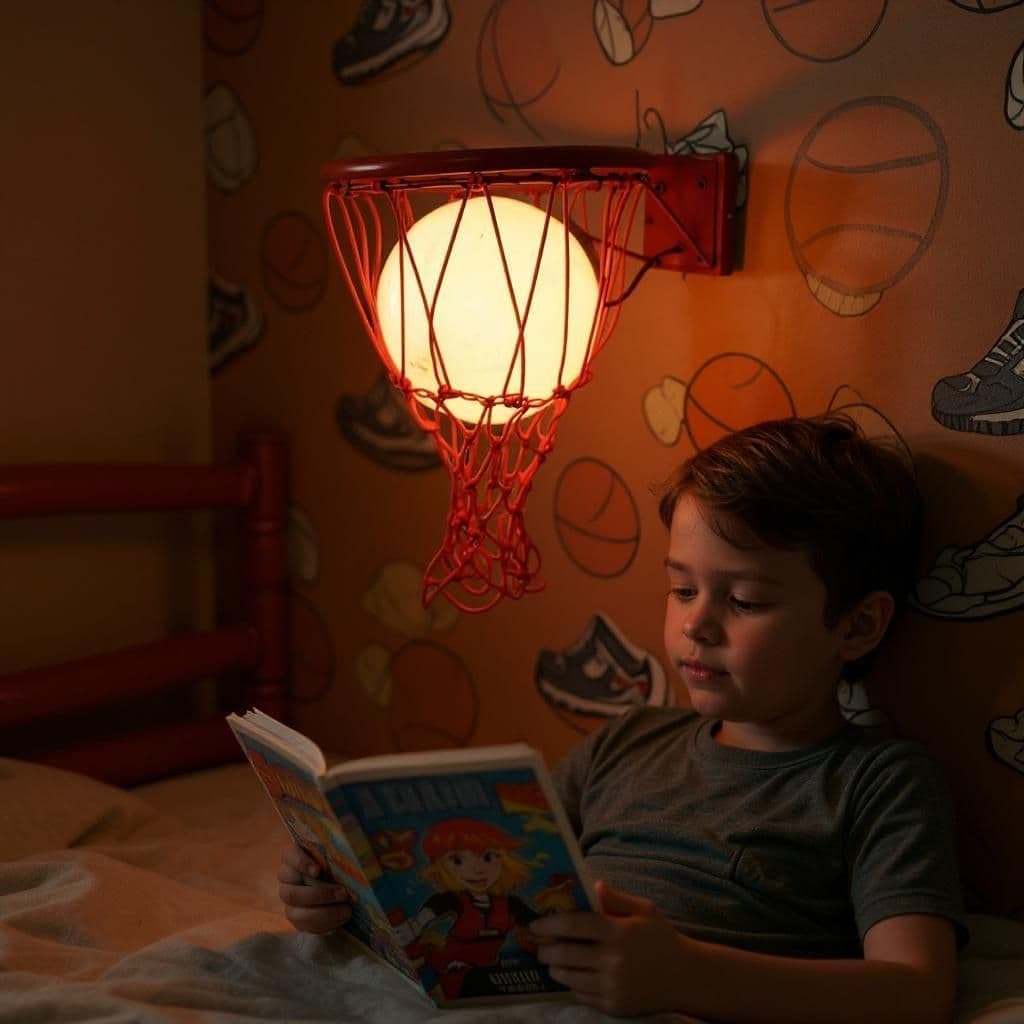 Fancy Wall Light Basket Ball Home Decorative Lamps for Bedroom Decoration-image-13