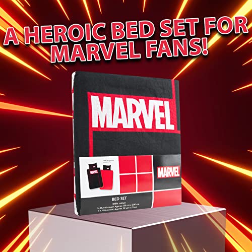 Marvel Kids Bedding Single or Double Duvet Set with Pillow Cases, Reversible (Single) Marvel Kids Bedding Single or Double Duvet Set with Pillow Cases, Reversible (Single)