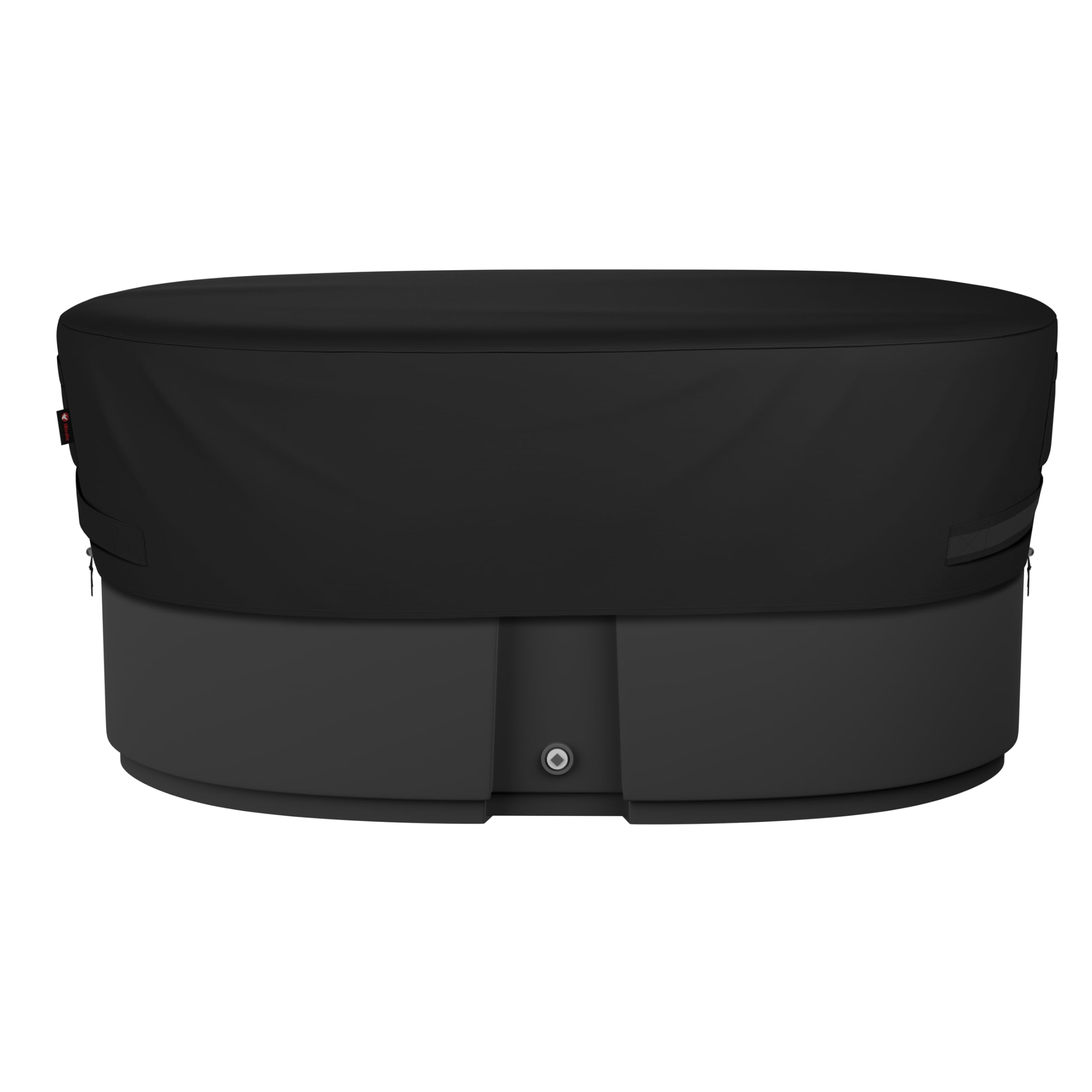 Outdoor Waterproof 150 Gallon Stock Tank Cover for Ice Bath Cold Plunge Pool - 600D Heavy Duty Weatherproof Oval Tub Covers Compatible for Rubbermaid Water Trough