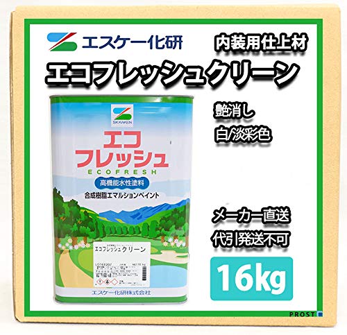 Amazon | エコフレッシュクリーン 艶消し 16kg 淡彩色 SR-425 エスケー 