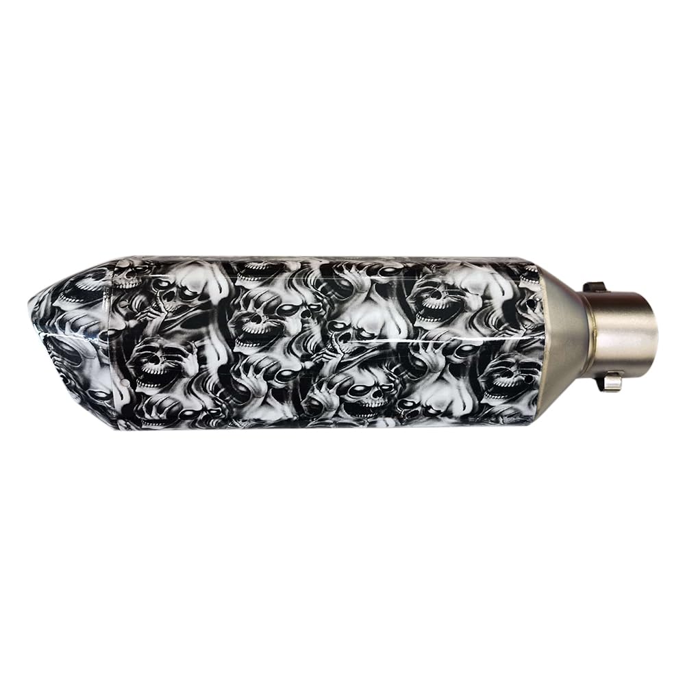 Shkalacar Tubo de Escape Moto, Silenciador de Escape de Moto 38-51mm/1.5-2 Pulgadas, Escape Silenciador Tubo para Moto ATV Dirt Bike