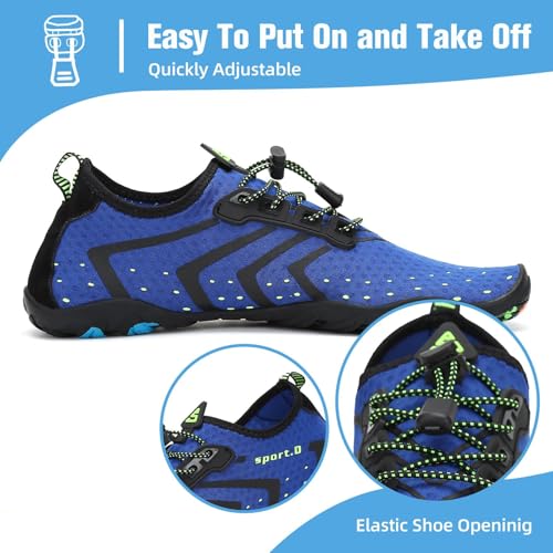 Image of Mishansha Water Shoes for Women Men, Quick-Dry Barefoot Swim Shoes with Drainage Holes, Lightweight Aqua Shoe for Beach Pool River Boating Yoga Walking