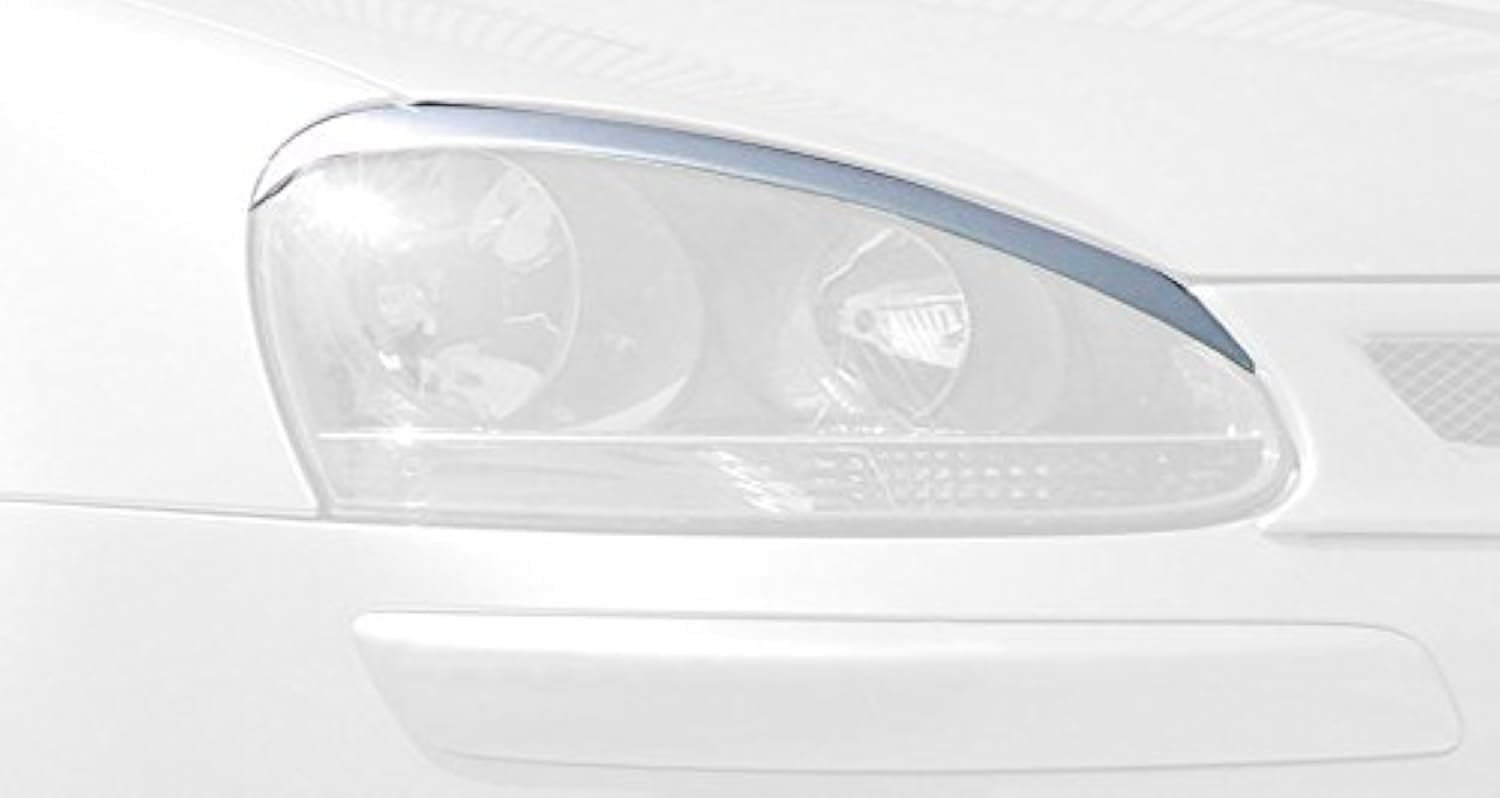 Motordrome Headlight Eyebrows compatible with Volkswagen Golf V 2003-2008 & Jetta 2005-2010 (ABS)