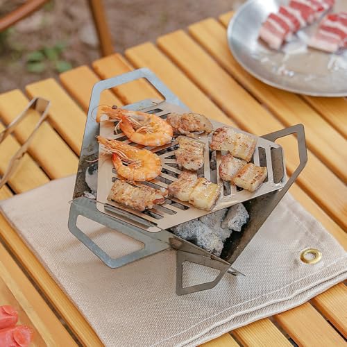 Grille de barbecue portable pliable et facile à assembler - 6