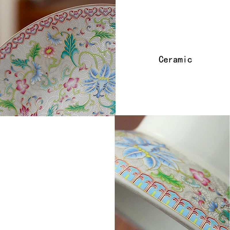kryształowa miska na owoce, Wysokiej klasy chińska ceramiczna przekąska z nóżkami, domowa herbata owocowa(Style3)
