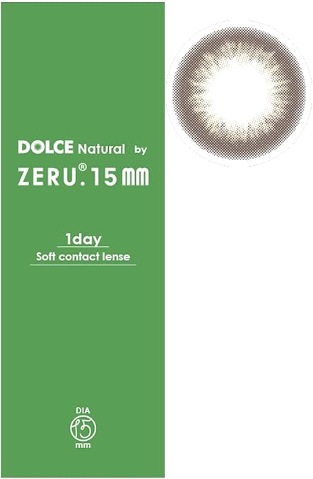 Amazon Zeru Contact Dolce Natural By Zeru 15mm 1day 1箱10枚 カラコン モカアッシュ 0 75 Zeru ソフトコンタクトレンズ