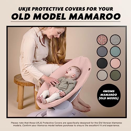UKJE Schützender Baby-Wippenbezug - Kompatibel mit altem Modell vor 2022 MamaRoo 4 - Baby-Schaukelbezug - Säuglingswippenbezug - Neugeborenen-Schaukelschutz (Pink) – Bild 6