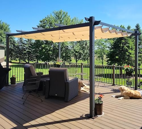 PURPLE LEAF 12x16 Retractable Canopy Pergola