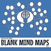 Useful Tool Prints Blank Mind Maps: Mind Map Book 50 Pages 8.5"x8.5" Glossy Cover: Volume 1 1973786435 Book Cover