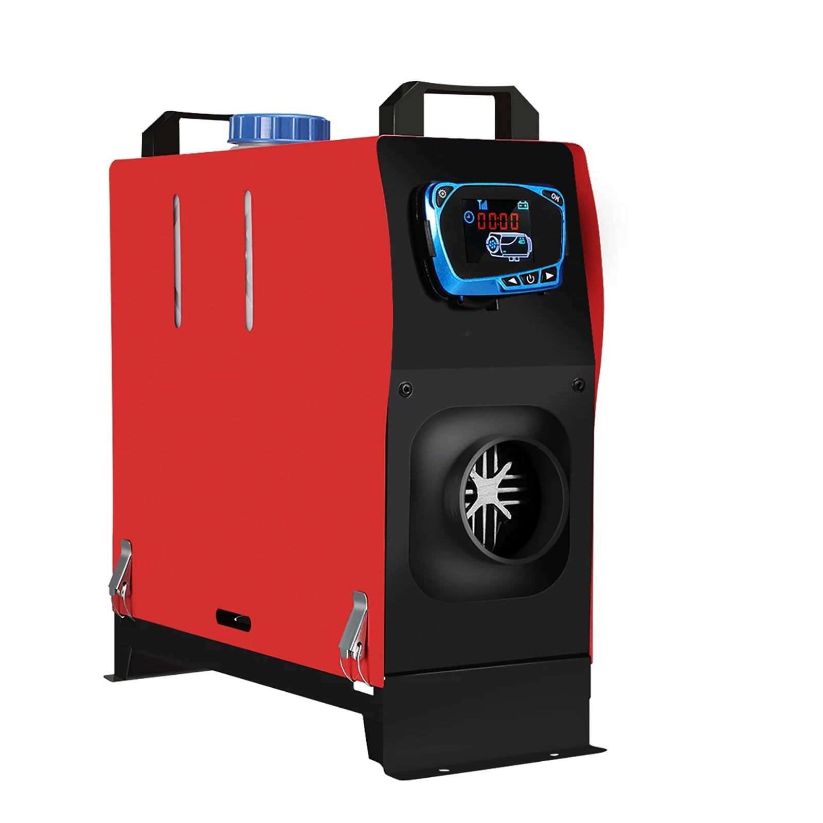 Chauffage à air Diesel 12V 8KW tout-en-un portable avec écran LCD bleu et télécommande