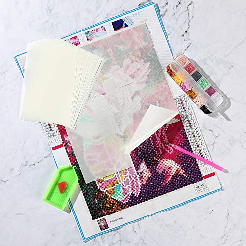 200 Pieces Diamond Painting Release Paper Diamond Painting Cover Replacement Double-Sided Non-Stick Cover Replacement 5D Diamond Painting Accessories Tool For Adult Kids (16 X 12 Cm, 15 X 10 Cm) #TOP5