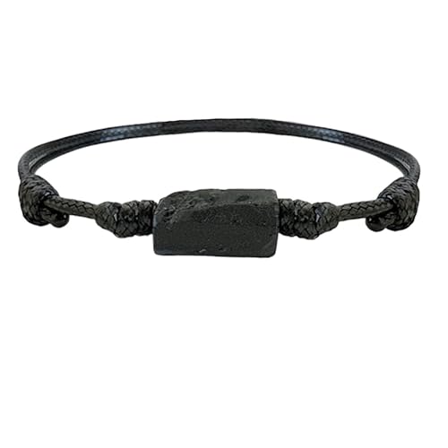 Black Tourmaline cord Bracelet for Men and Women Protection Jewelry Energy Shield